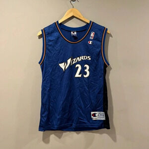 RARE🔥 Champion NBA Washington Wizards Michael Jordan NBA Basketball Jersey